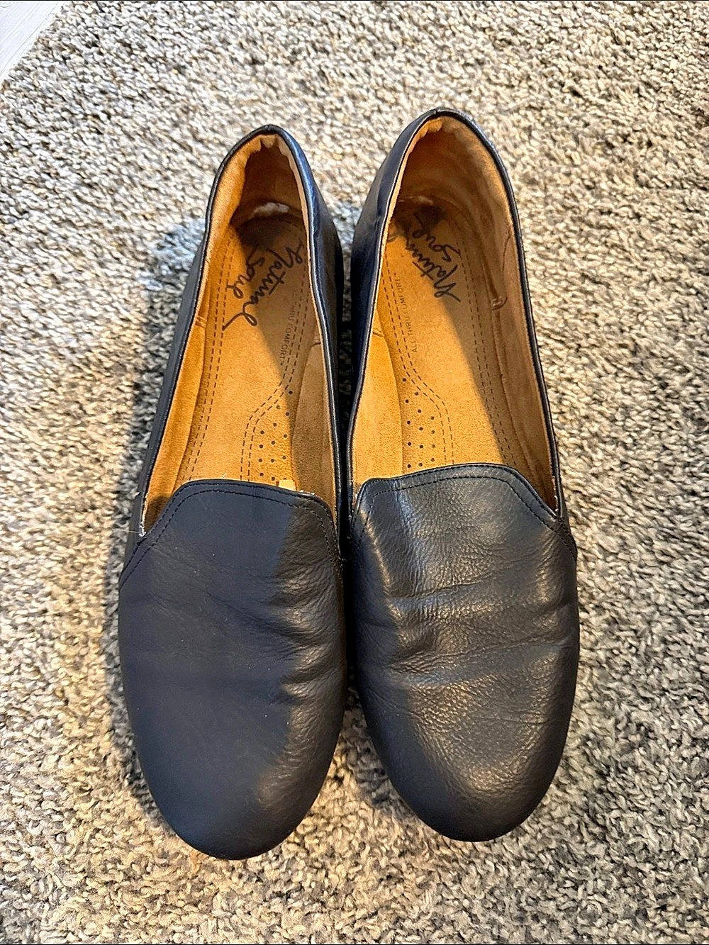 Black Slip On Flats